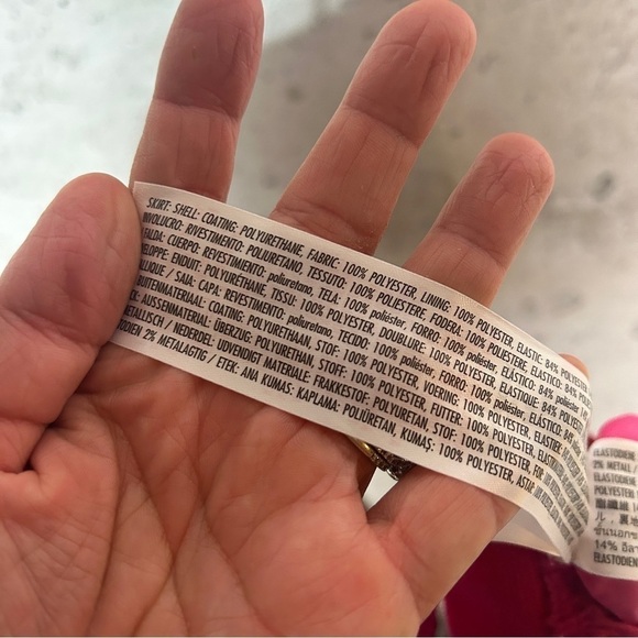 Disney Princess hot pink metallic silver pleated a line skirt girls 5/6 - Picture 6 of 7